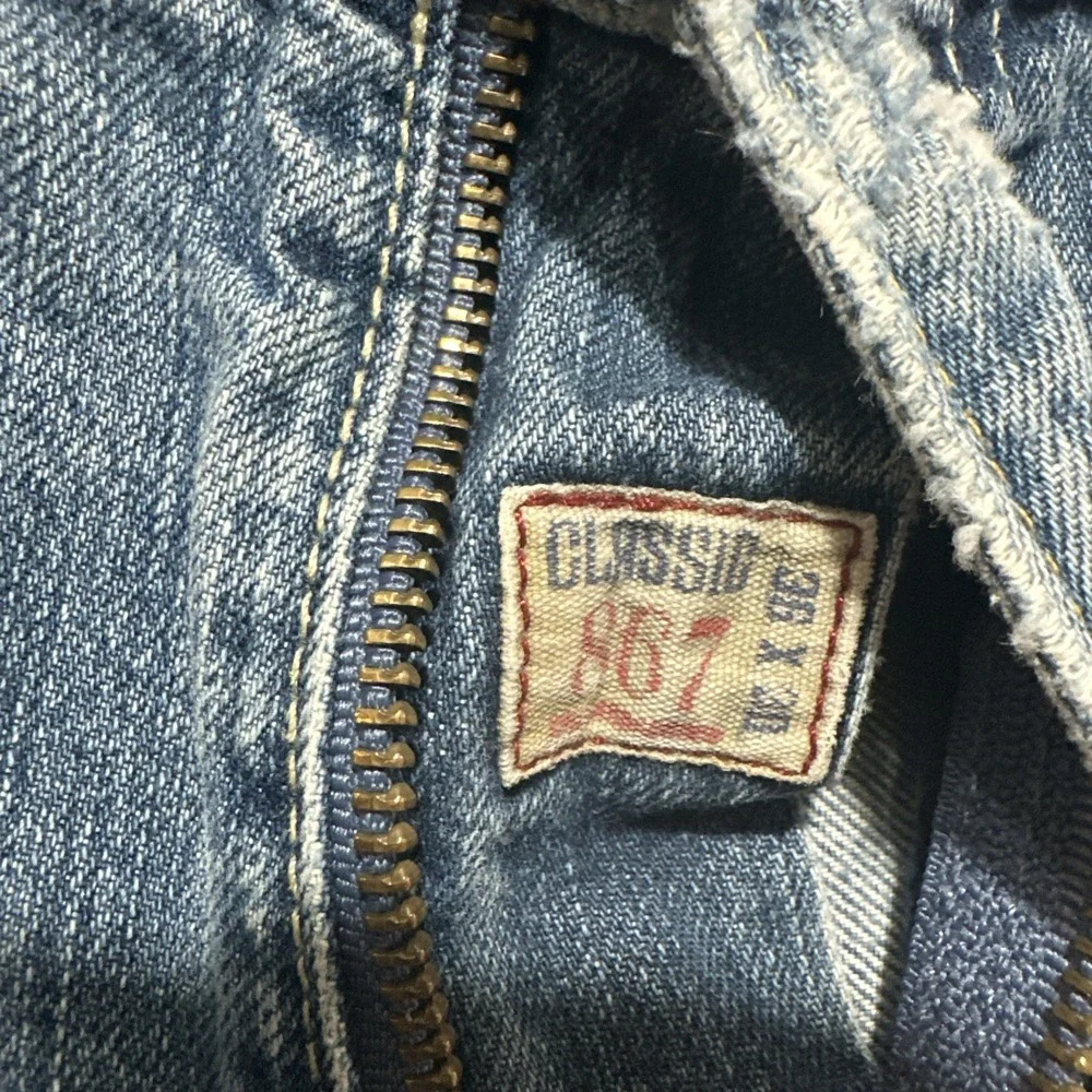 Polo‎ Ralph Lauren Vintage 67 Jeans Men's 36 Blue Denim Distressed Classic Fit